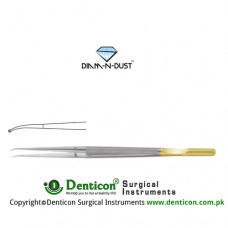 Diam-n-Dust™ Micro Ring Forcep Curved - With Counter Balance Stainless Steel, 21 cm - 8 1/4" Diameter 1.0 mm Ø